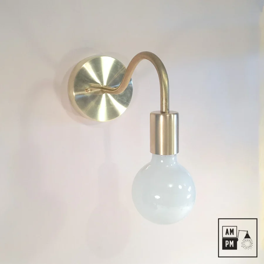 Mid-century-collection-wall-lamp-Grange-A3K007-Raw-Brass