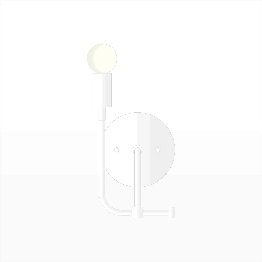 Mid-century-wall-sconce-cornerstore-A3K049-White