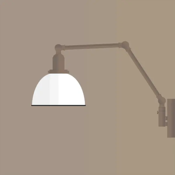 Mid-century-collection-adjustable-wall-lamp-Oprah-A5K078-Antique-Brass-White