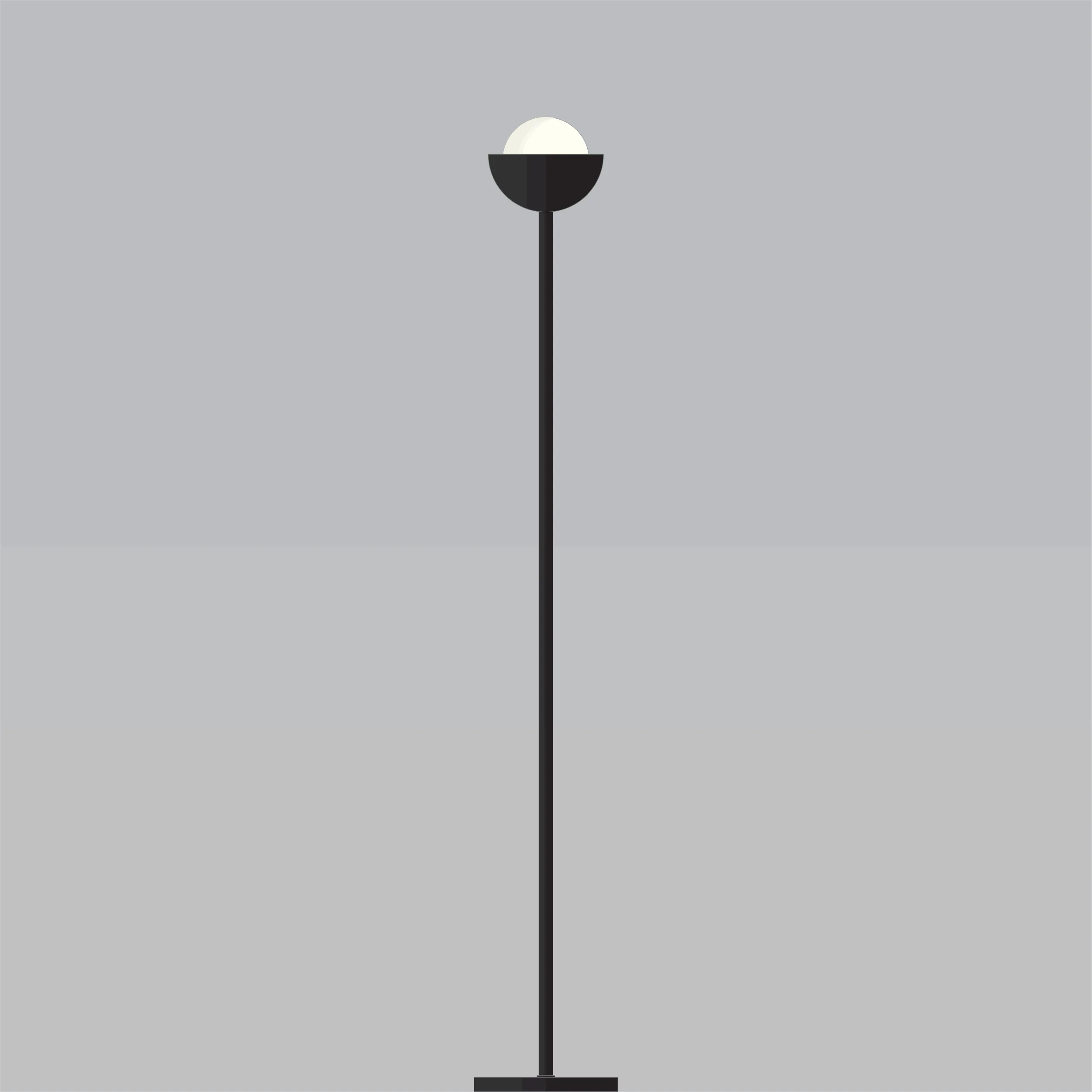 Lampe-branchable-plancher-autoportante-collection-Mid-century-A9P021-Noir
