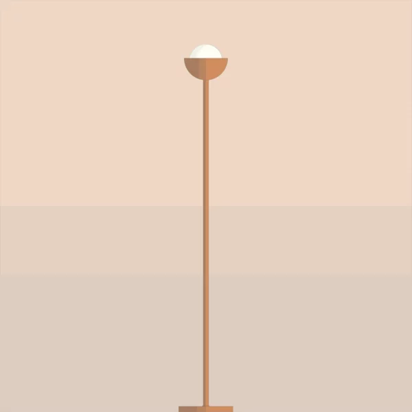 Lampe-branchable-plancher-autoportante-collection-Mid-century-A9P021-Cuivre