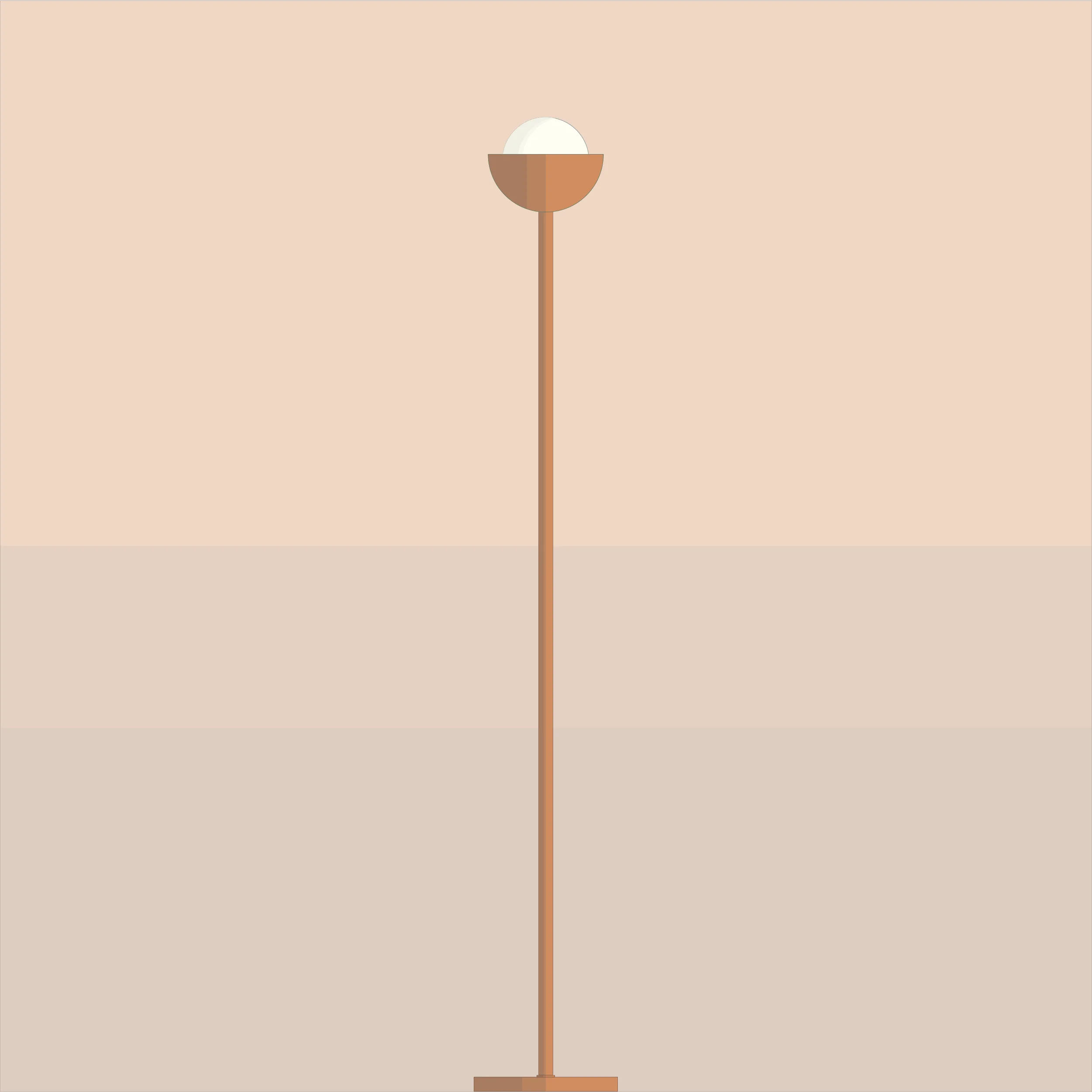 Lampe-branchable-plancher-autoportante-collection-Mid-century-A9P021-Cuivre