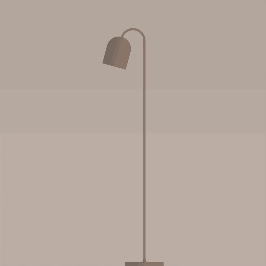 Lampe-autoportante-branchable-plancher-collection-Mid-century-TWNY-A9P022-Laiton-Antique