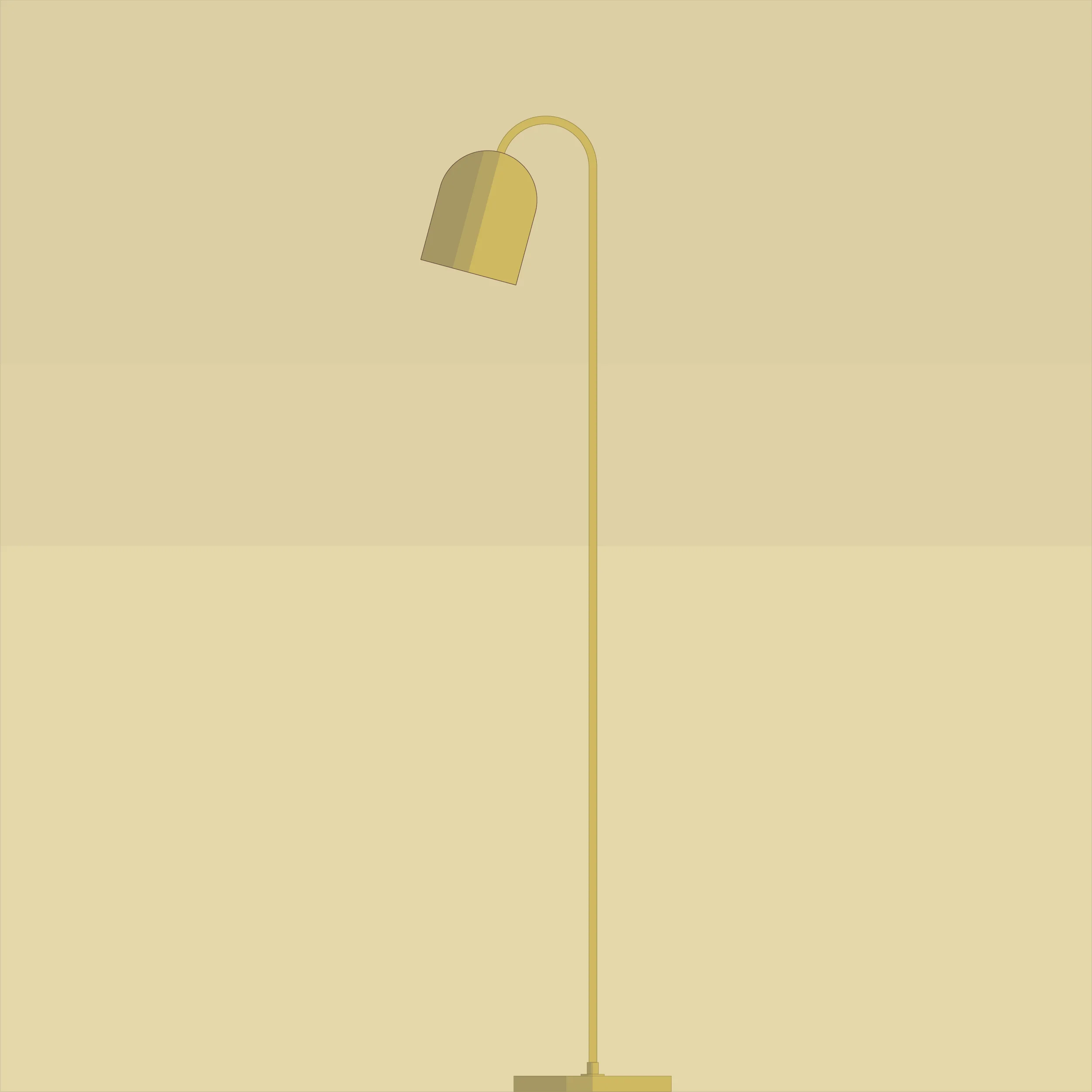 Lampe-autoportante-branchable-plancher-collection-Mid-century-TWNY-A9P022-Laiton