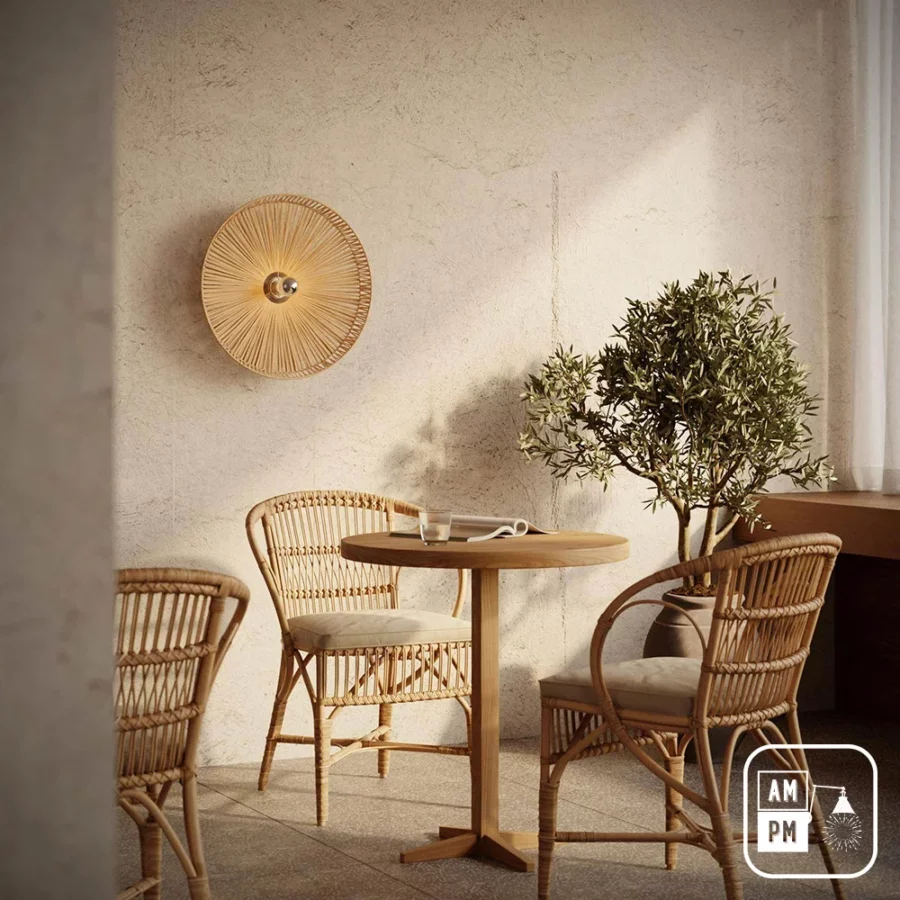 Lampe-murale-feuilles-tressees-naturelle-organique-bora-bora-A9W201-grande