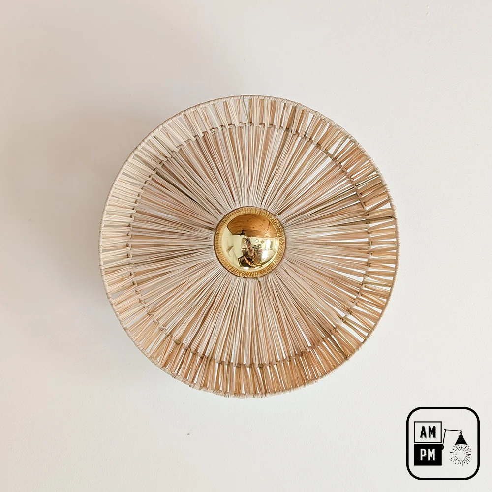 Wall-light-natural-organic-woven-leaves-bora-bora-A9W201-small-brass-2