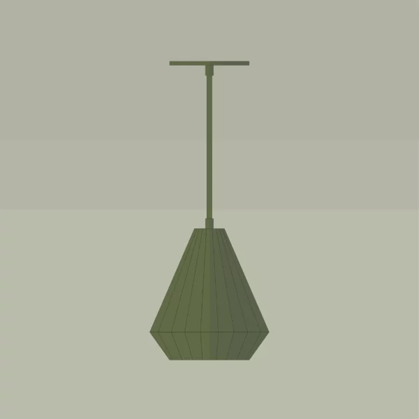 Mid-century-collection-pendant-HFHS-A9P801-Olive-Green