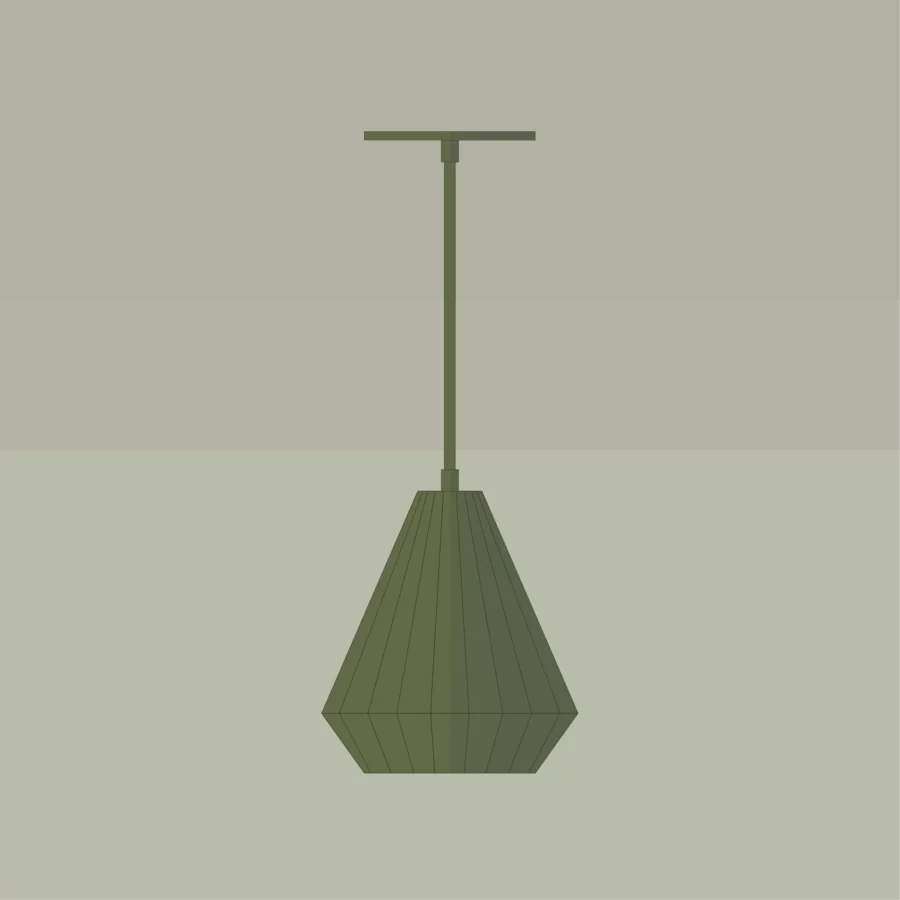 Lampe-suspendue-collection-Mid-century-HFHS-A9P801-Vert-Olive