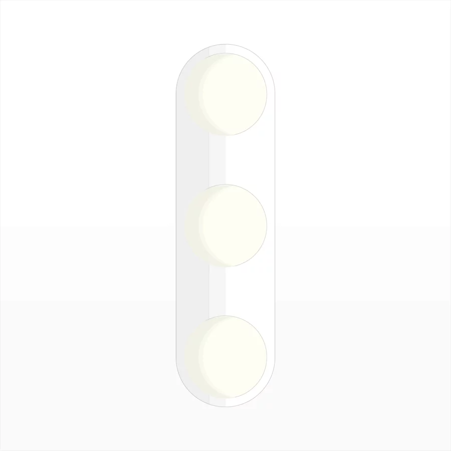 Mid-century-collection-fixture-sconce-luminaire-OLOX3-A9W209-White