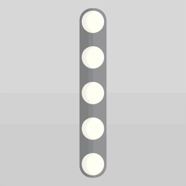 Luminaire-mural-ras-surface-collection-Mid-century-OLOX5-A9W210-Acier-Antique