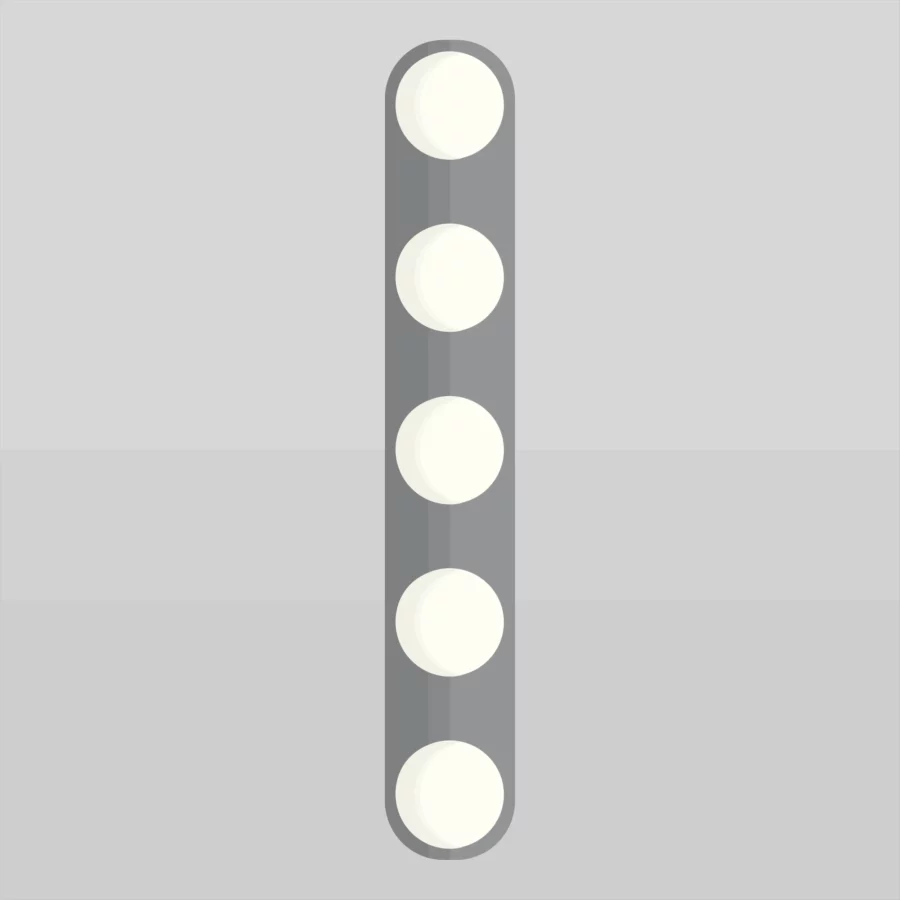 Mid-century-collection-flushmount-wall-luminaire-OLOX5-A9W210-Antique-Steel