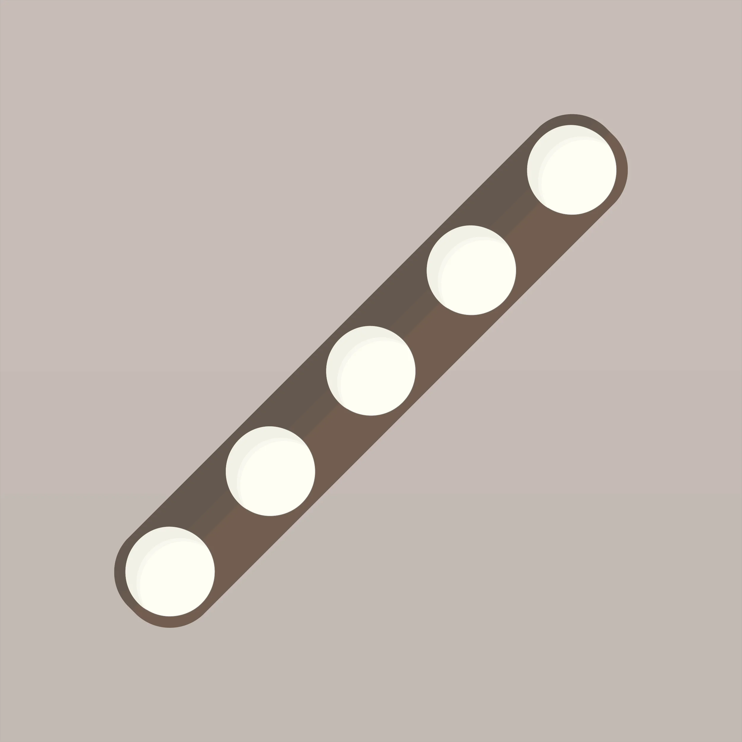 Luminaire-mural-ras-surface-collection-Mid-century-OLOX5-A9W210-Bronze-Huilé