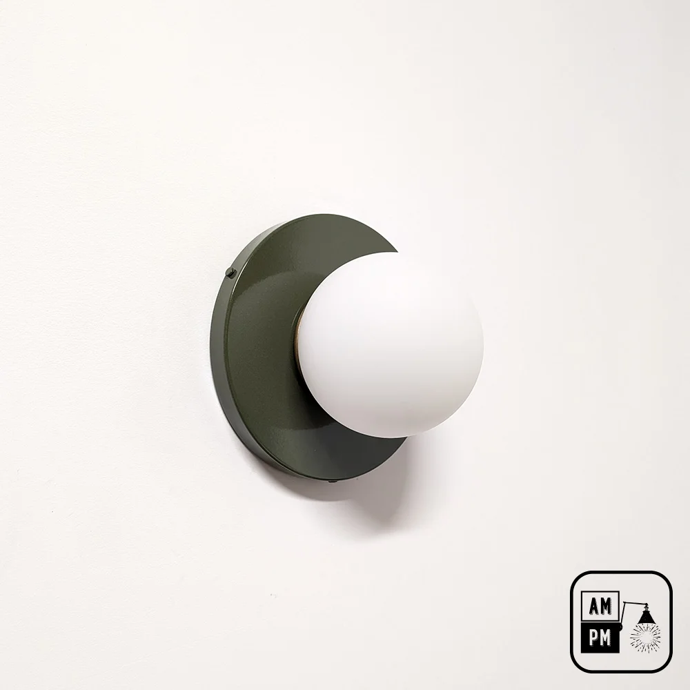 Mid-century-collection-flushmount-ODGO5-A10F080-Olive-Green-1 Mid-century-collection-flushmount-ODGO5-A10F080-Olive-Green-1