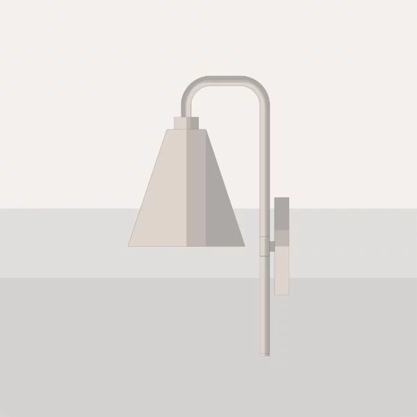 Lampe-murale-collection-Mid-century-Qaali-A9M010-Blanc-Cassé