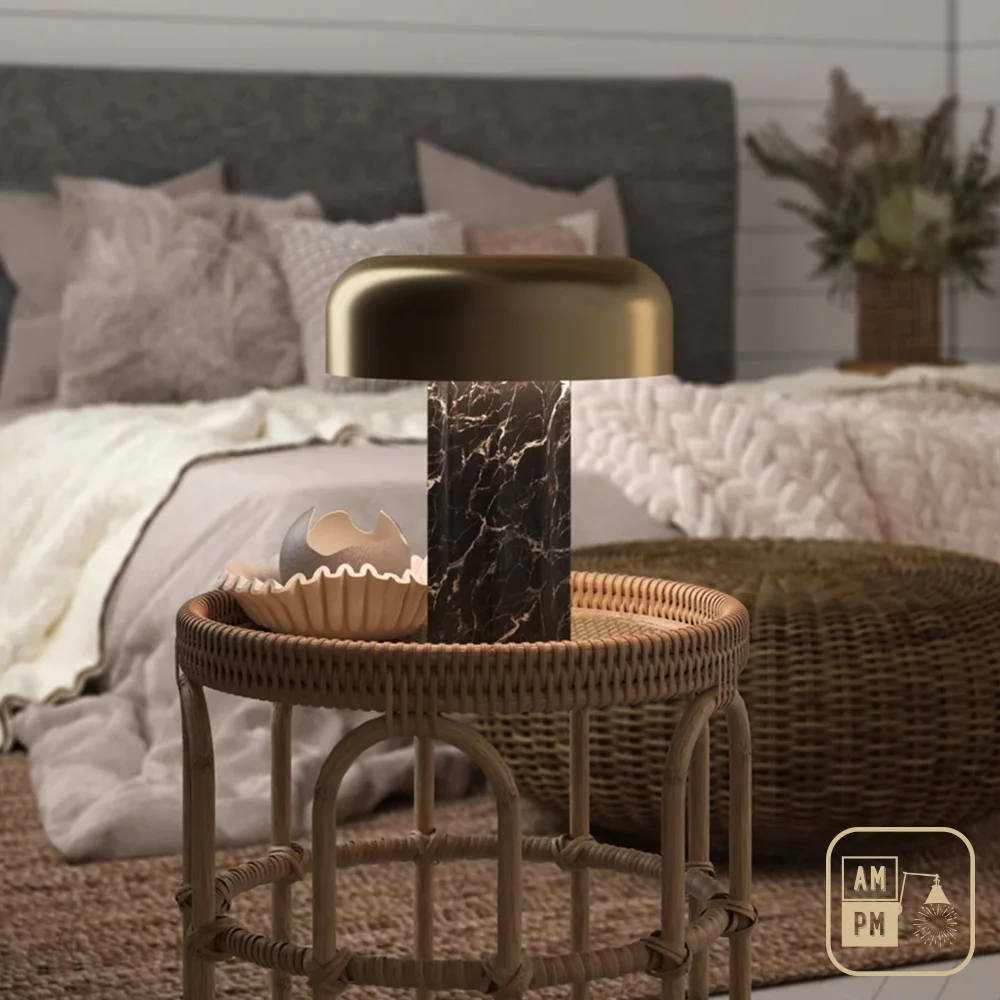 Lampe-de-table-sans-fil-Mid-century-moderne-Column-A10B003-Laiton-Onyx-Noir-1 Lampe-de-table-sans-fil-Mid-century-moderne-Column-A10B003-Laiton-Onyx-Noir-1