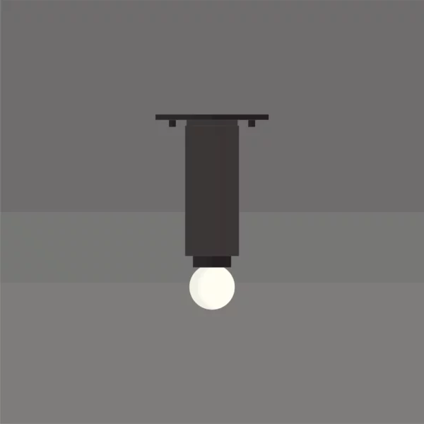 Mid-century-collection-flushmount-light-San- Simeon-A8C013-Black-Black