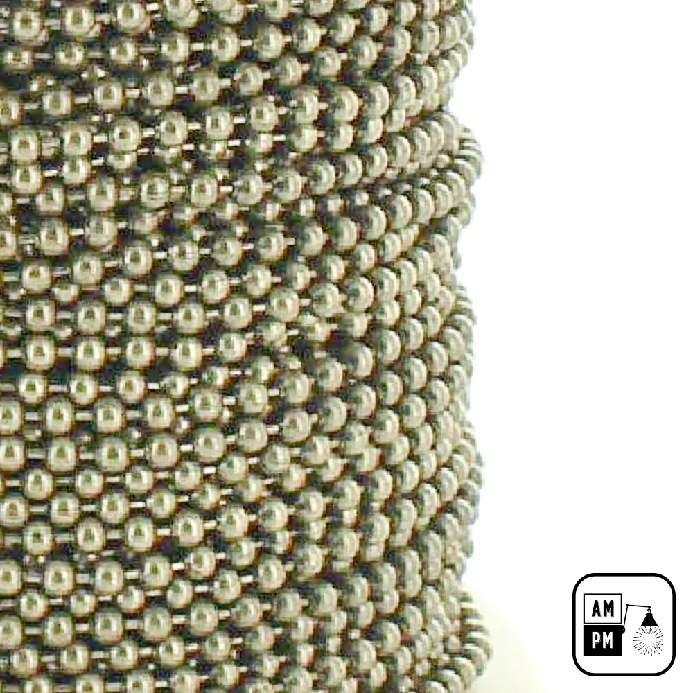 Chaînette-Perles-grandeur-6-Laiton-Antique Chaînette-Perles-grandeur-6-Laiton-Antique