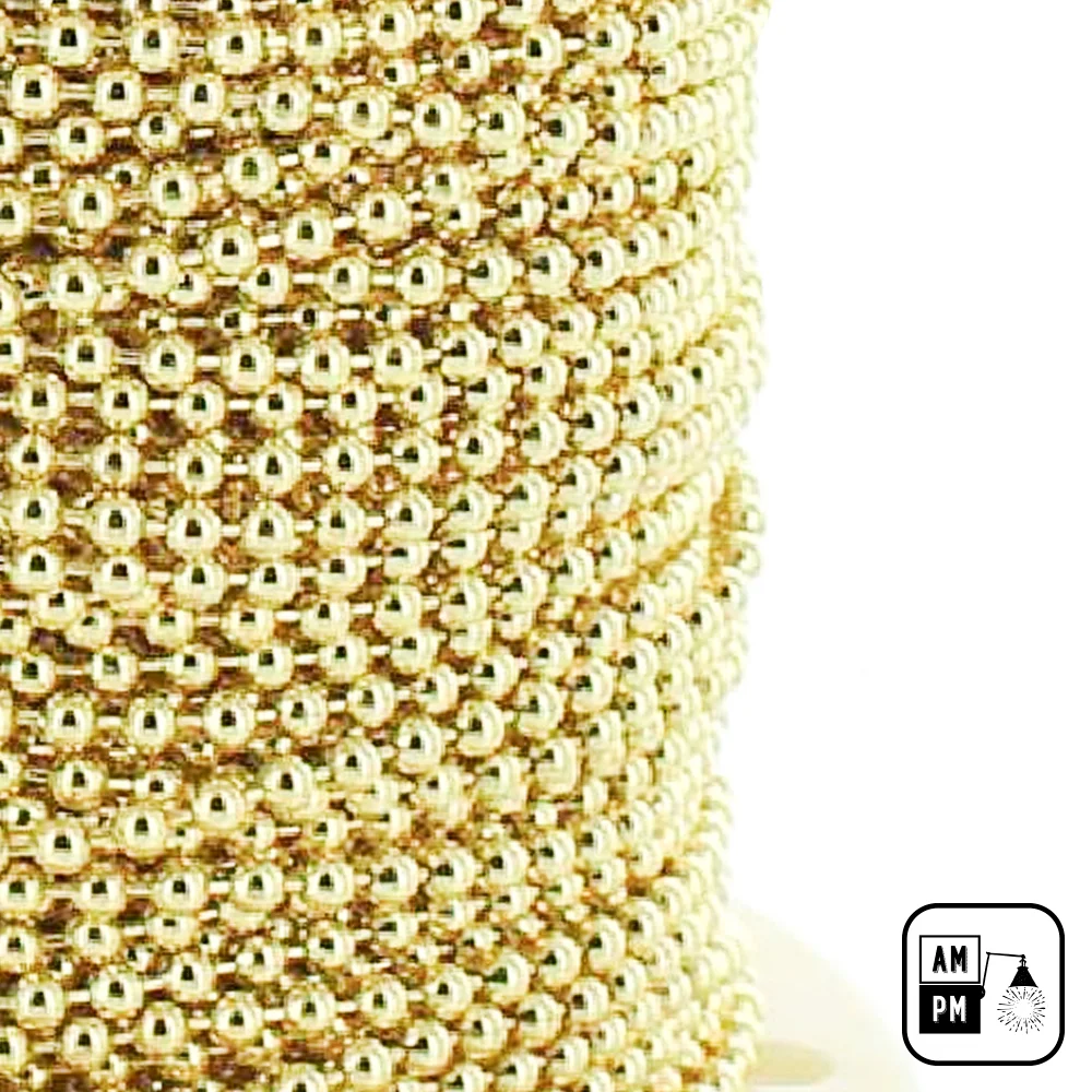 Chaînette-Perles-grandeur-6-Laiton-Poli Chaînette-Perles-grandeur-6-Laiton-Poli